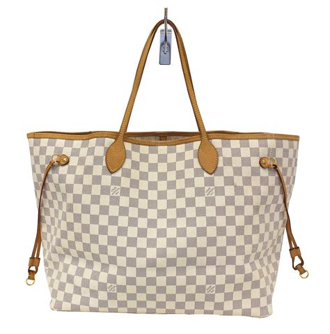 louis vuitton small bag white|louis vuitton white checkered bag.